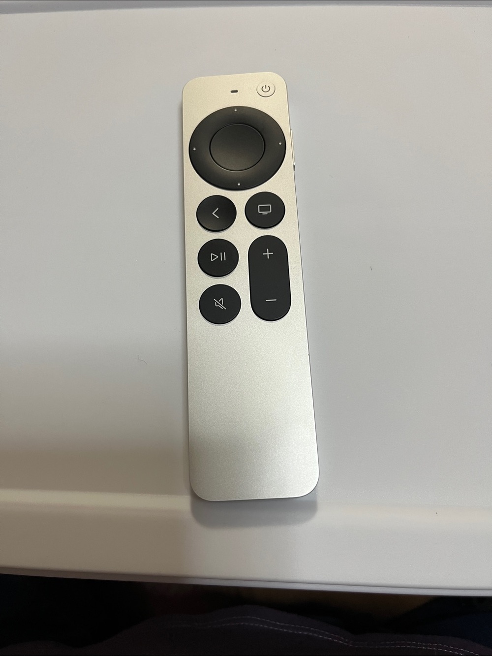 Apple Silver and Black Siri Remote for TV Streaming